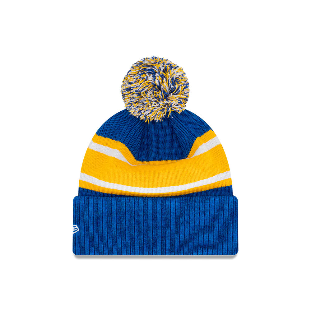 Parramatta Eels Beanie - NRL Official Team Colours Stripe Pom - New Era